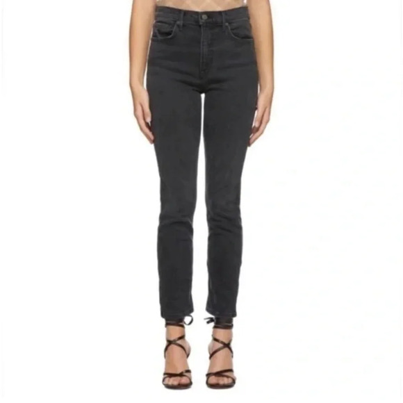 GRLFRND Denim Reed Skinny Jeans Black Rain Womens 29 High Waist Ankle‎ Classic - Picture 2 of 10